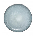  Assiette Plate Flower Bleu 26,5 cm