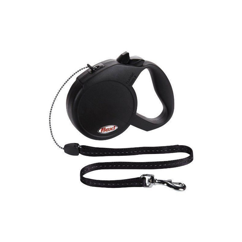 Laisse corde 5M standard Chien Noir FLEXI