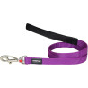 Laisse Chien Medium Mauve Uni 20 mm RED DINGO