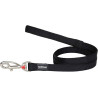 Laisse large uni chien noir RED DINGO