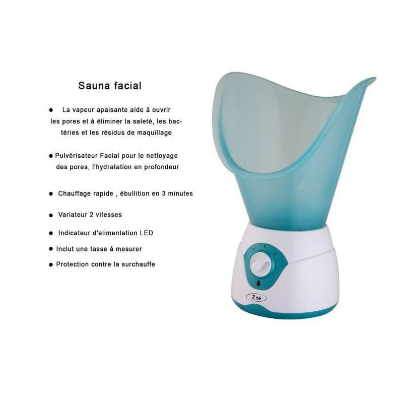 Sauna Facial Vapeur avec Chauffage rapide 100W 7LINE - SB-3985