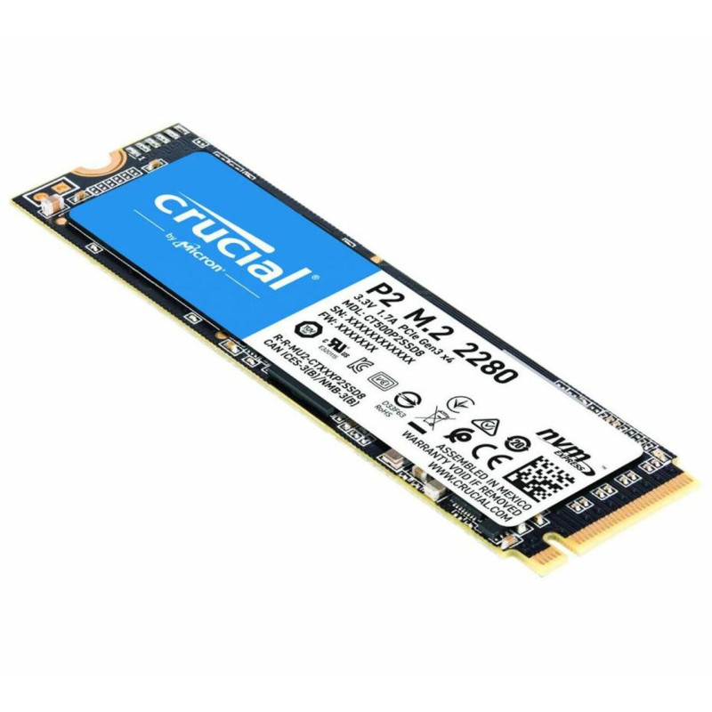 Disque Dur SSD M2 NVME P2 2 To CRUCIAL - HDSSDCRUCIAL2T