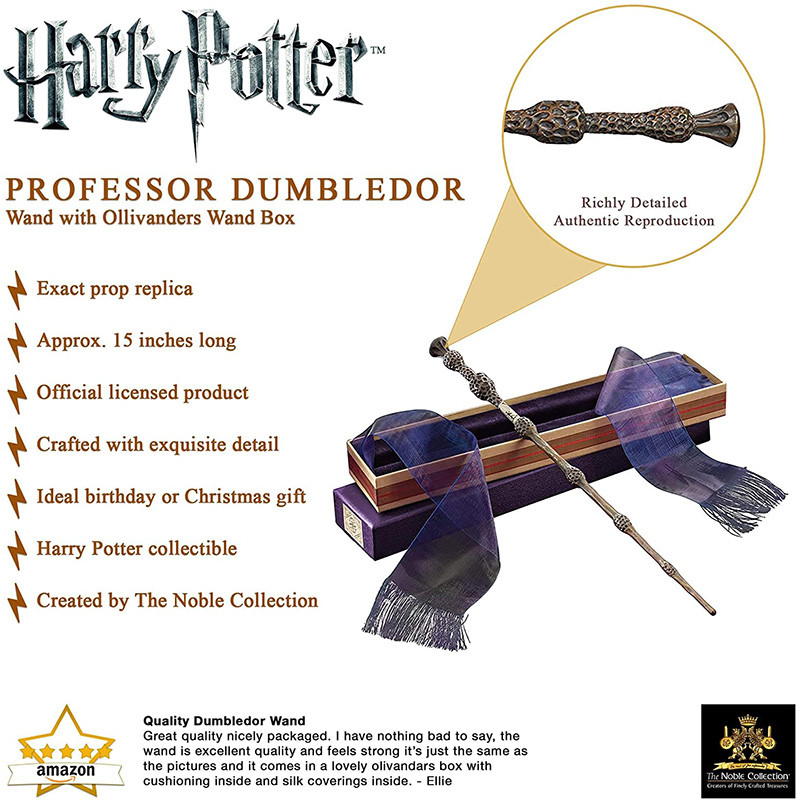 Réplique Noble collection Harry Potter réplique baguette de Albus Dumbledore