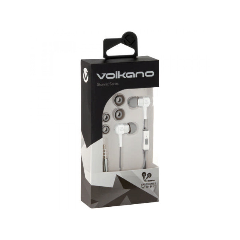 Écouteurs avec Micro Stannic Series Blanc VOLKANO - VOLVSN202WHTV2