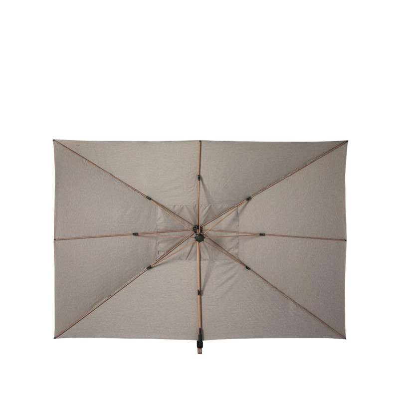 PARASOL DÉPORTÉ SOLY HONEY NOISETTE 300 cm x 400 cm