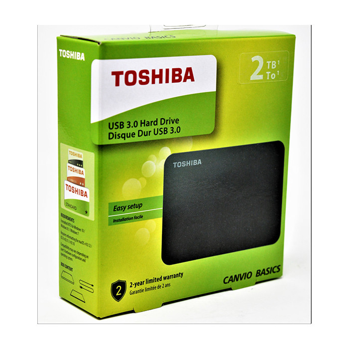 Disque dur Externe - TOSHIBA - Canvio basics - 2To - USB 3.0
