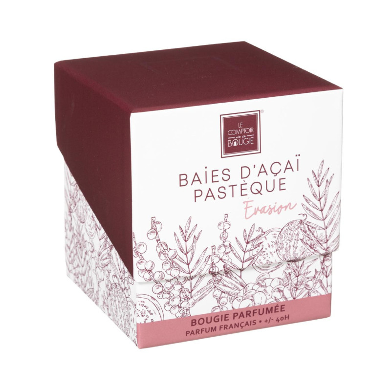 BOUGIE PARFUME ACAI PASTEQUE MAEL 190 GRAMMES