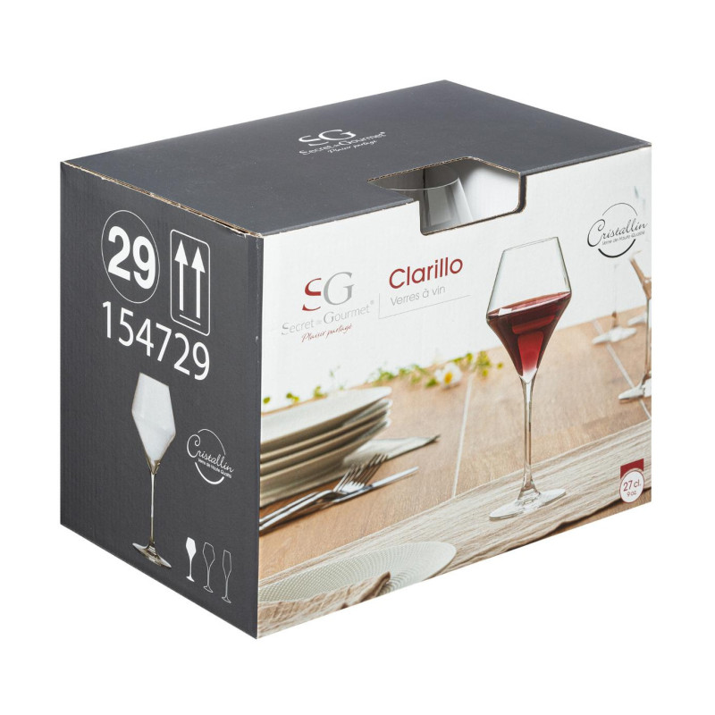 Verre à vin x1 Clarillo 27cl - SECRET DE GOURMET