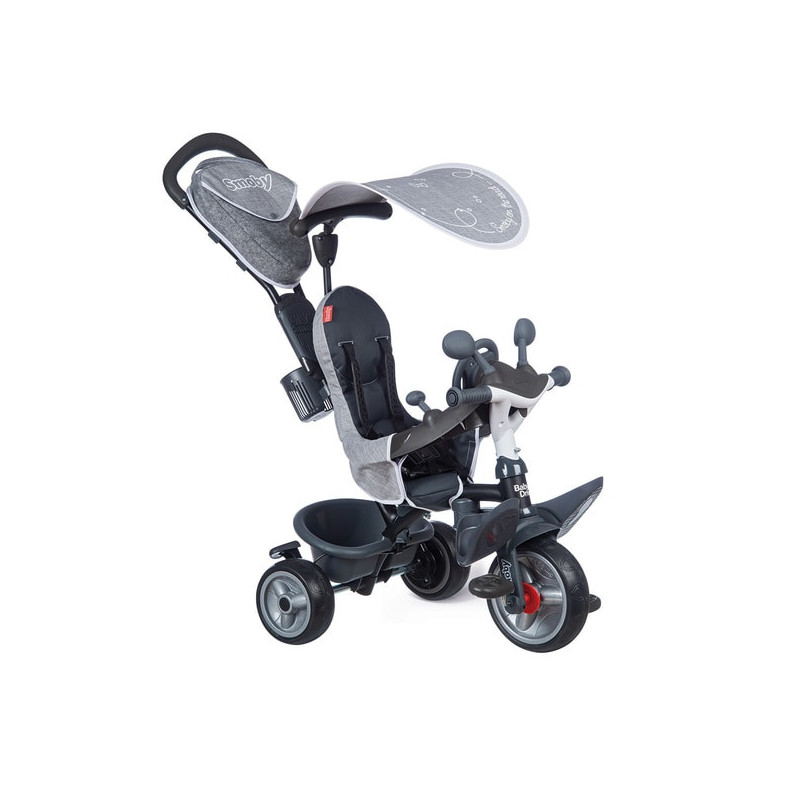 Tricycle évolutif Baby Driver Plus Gris SMOBY - Dès 9 mois