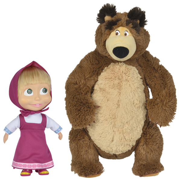 Poupée MASHA et MICHKA avec accessoires jouet simba masha et l'ours