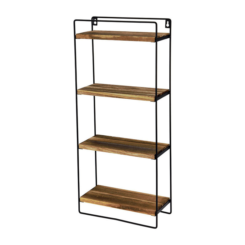 Etagère Murale en Bois Niveaux 4/64cm Marron - AKW101310