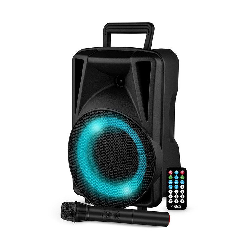 Enceinte Portable Amplifiée 200W LED - FESTISOUND - FESTI08