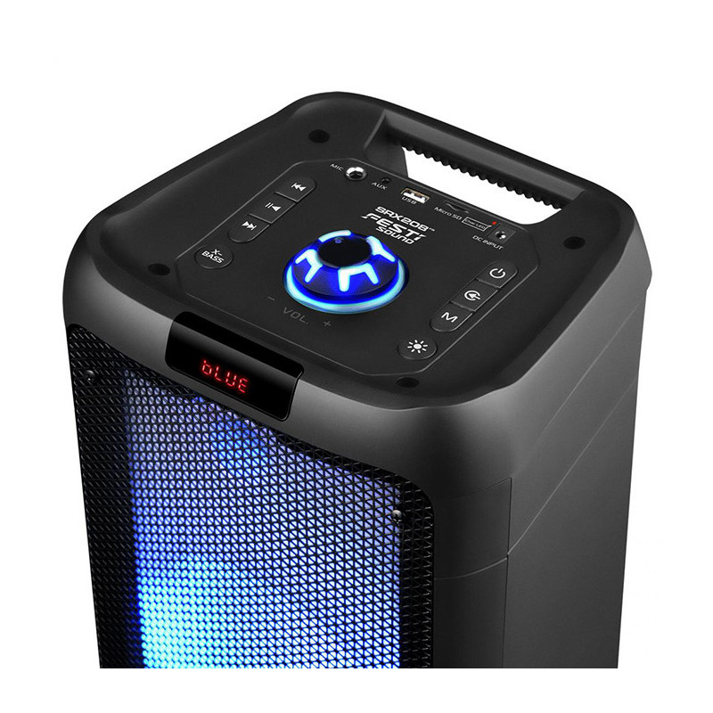 Enceinte amplifiée rechargeable LED 500W - FESTISOUND - SRX208FB