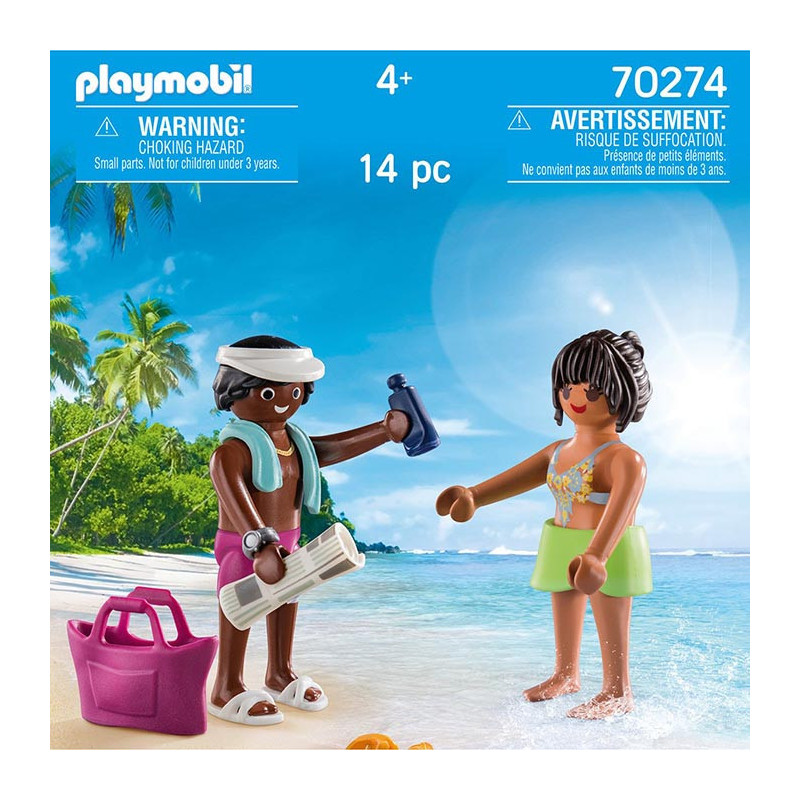 Duo Couple de vacanciers PLAYMOBIL - Dès 4 ans