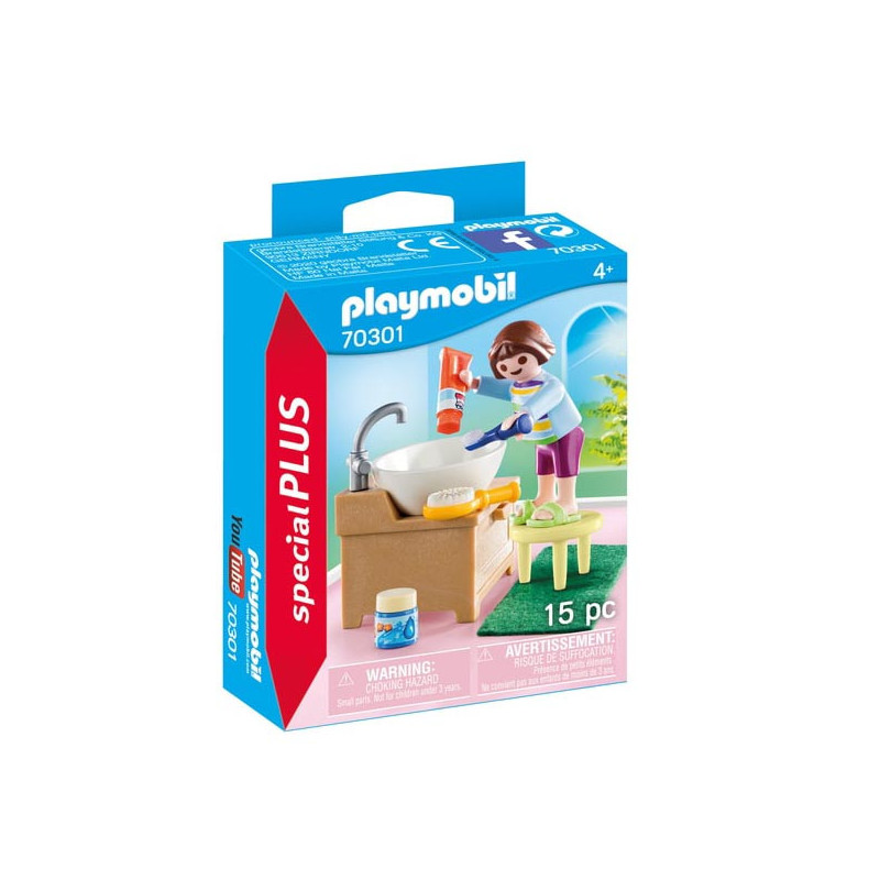 Enfant avec lavabo PLAYMOBIL - Dès 4 ans