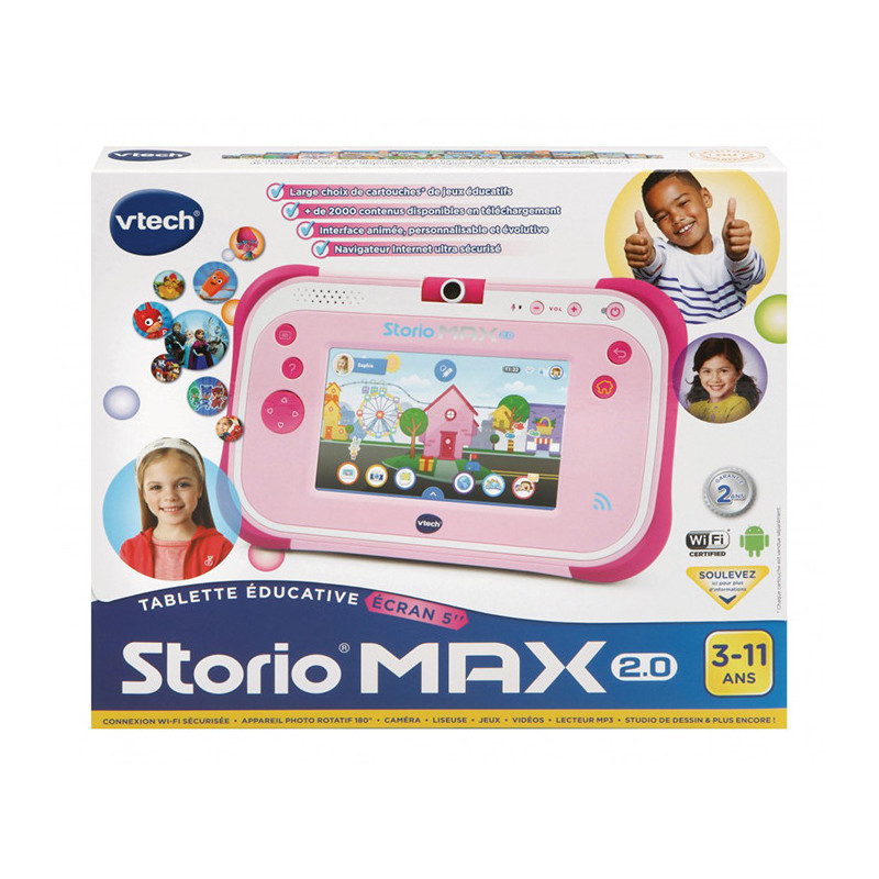 Tablette enfant Storio Max 2.0 Rose VTECH - Dès 3 ans