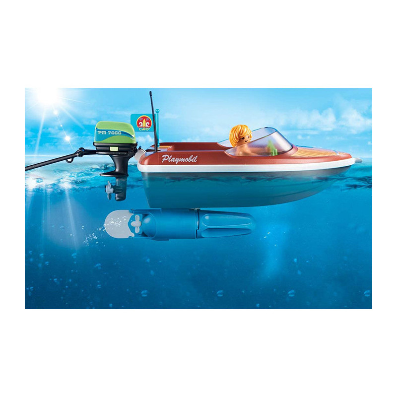 Bateau avec Bouées et Vacanciers PLAYMOBIL - dès 4 ans