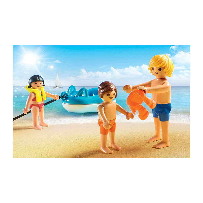 Bateau avec Bouées et Vacanciers PLAYMOBIL - dès 4 ans