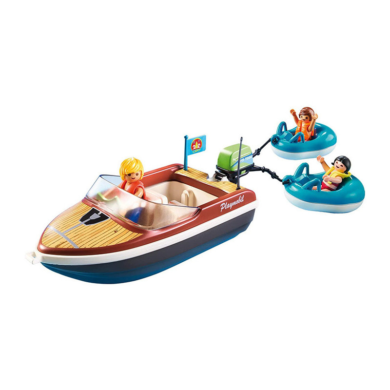 Bateau avec Bouées et Vacanciers PLAYMOBIL - dès 4 ans