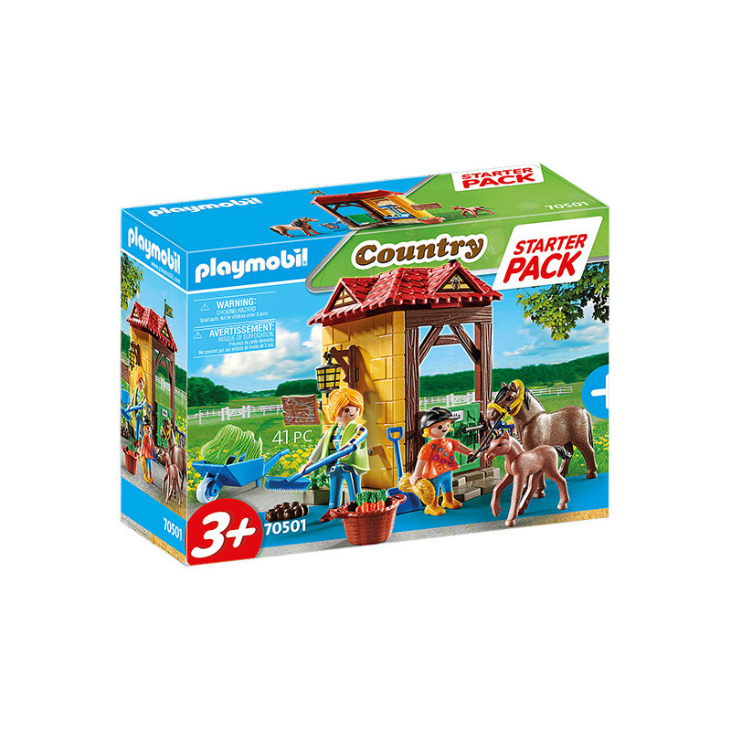 Starter Pack Box et Poneys PLAYMOBIL - dès 3 ans