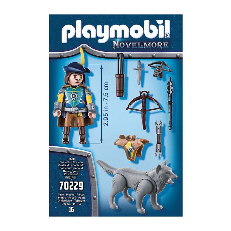 Arbaletrier Novelmore et Loup PLAYMOBIL - dès 8 ans