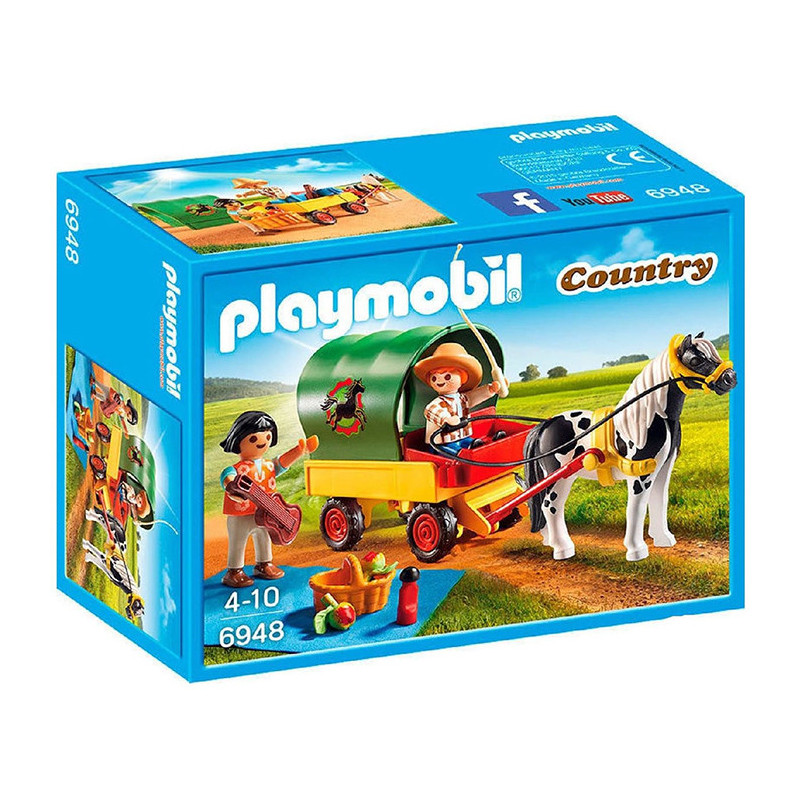 Enfants Avec Chariot et Poney PLAYMOBIL - dès 4 ans