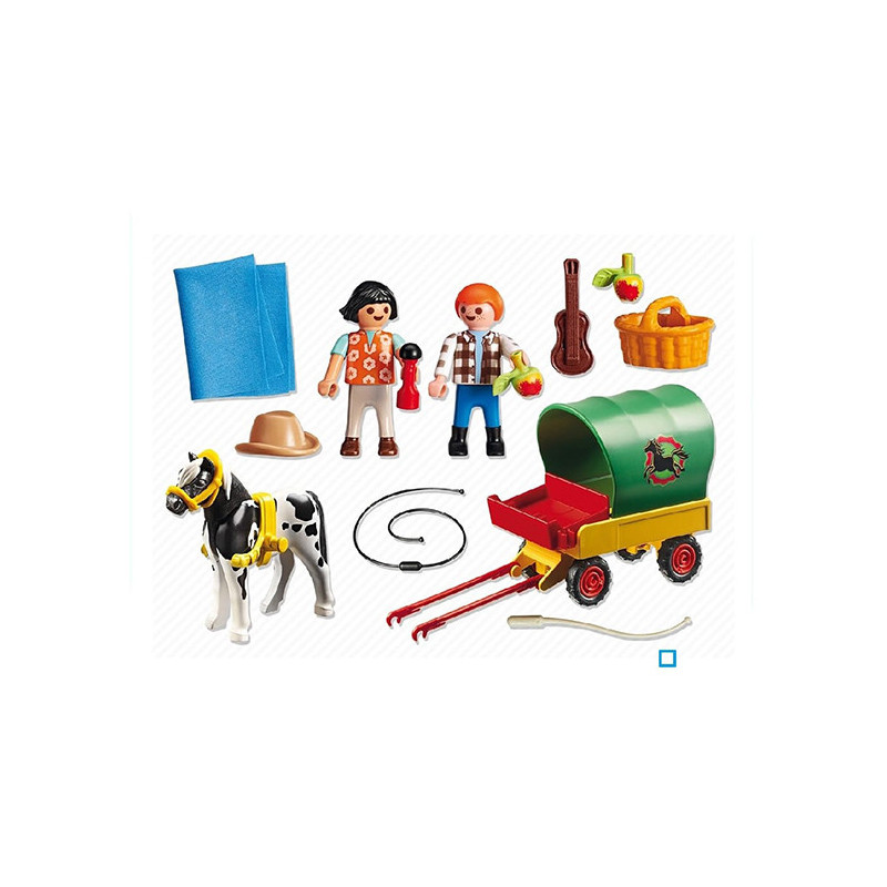 Enfants Avec Chariot et Poney PLAYMOBIL - dès 4 ans