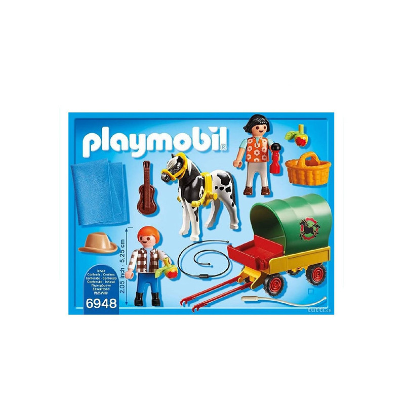 Enfants Avec Chariot et Poney PLAYMOBIL - dès 4 ans