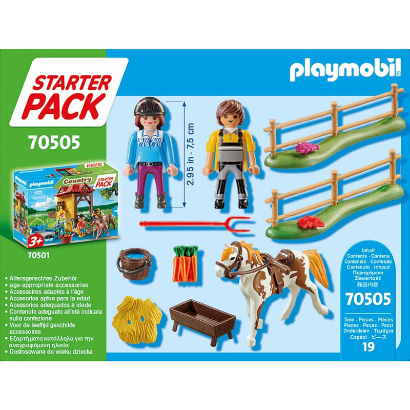 Starter Pack Cavalière PLAYMOBIL - Dès 3 ans