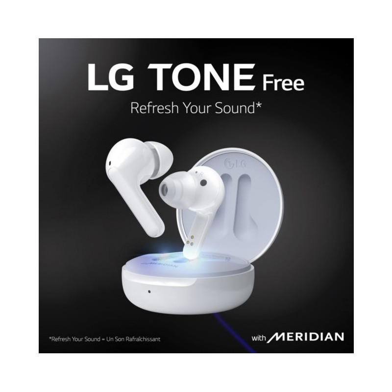 Écouteurs sans fil Bluetooth Tone Free Blanc - LG - HBS-FN4BLANC