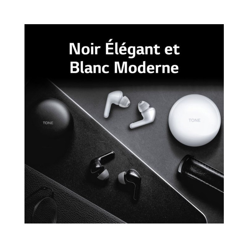 Écouteurs sans fil Bluetooth Tone Free Blanc - LG - HBS-FN4BLANC