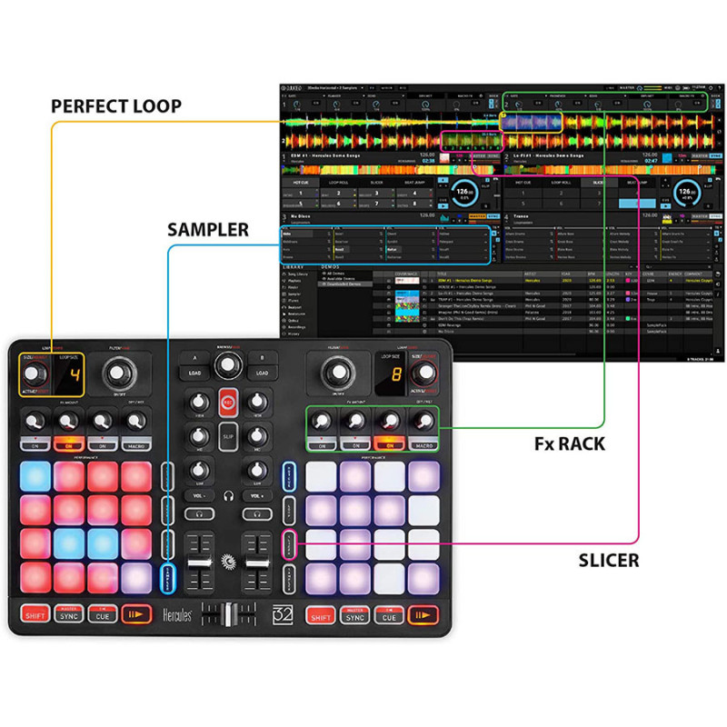 Table de Mixage Contrôleur DJ P32 - HERCULES - HE4780848