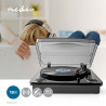 Platine Vinyle 18W Bluetooth 33/45/78 t/min - NEDIS - TURN300BK