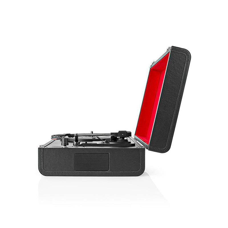 Platine vinyle 18W Bluetooth Rouge/Noir - NEDIS - TURN210BK