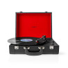 Platine vinyle 18W Bluetooth Rouge/Noir - NEDIS - TURN210BK