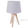 LAMPE 3 PIEDS BOIS GRIS