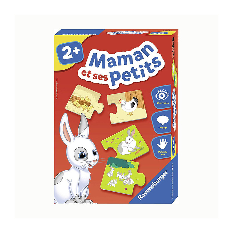 Maman et ses petits - RAVENSBURGER - 7240234 - Dès 2 ans