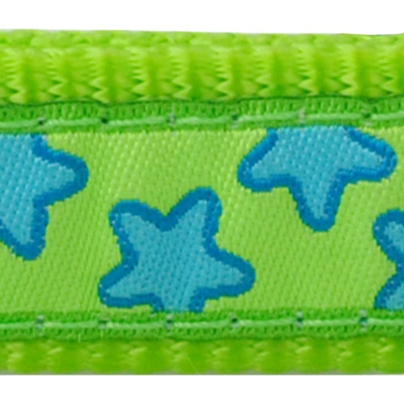 Laisse Confort Chien Étoiles Turquoise Vert Citron S RED DINGO