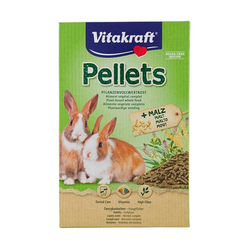 Aliment pellets pour Lapins nains 1kg - VITAKRAFT