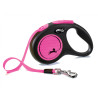 Laisse pour chien New Neon sangle S Rose 5m FLEXI