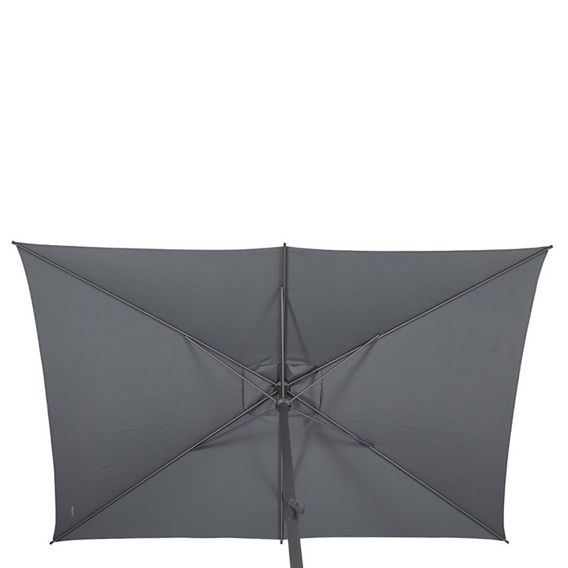 Parasol inclinable Loompa 2x3m Gris Ardoise - HESPERIDE - 165528A