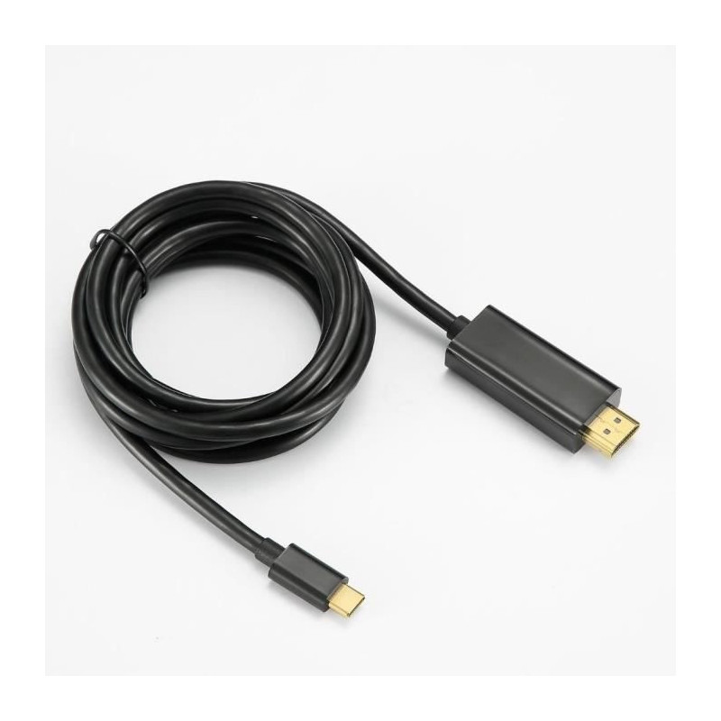 Câble USB-C vers HDMI 2 m Noir - D2 DIFFUSION - VD2USBCHDMI