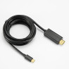 Câble USB-C vers HDMI 2 m Noir - D2 DIFFUSION - VD2USBCHDMI