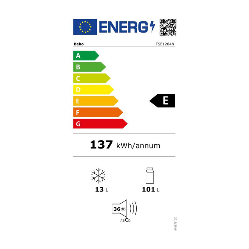 Réfrigérateur Top -114L - BEKO - TSE1284N