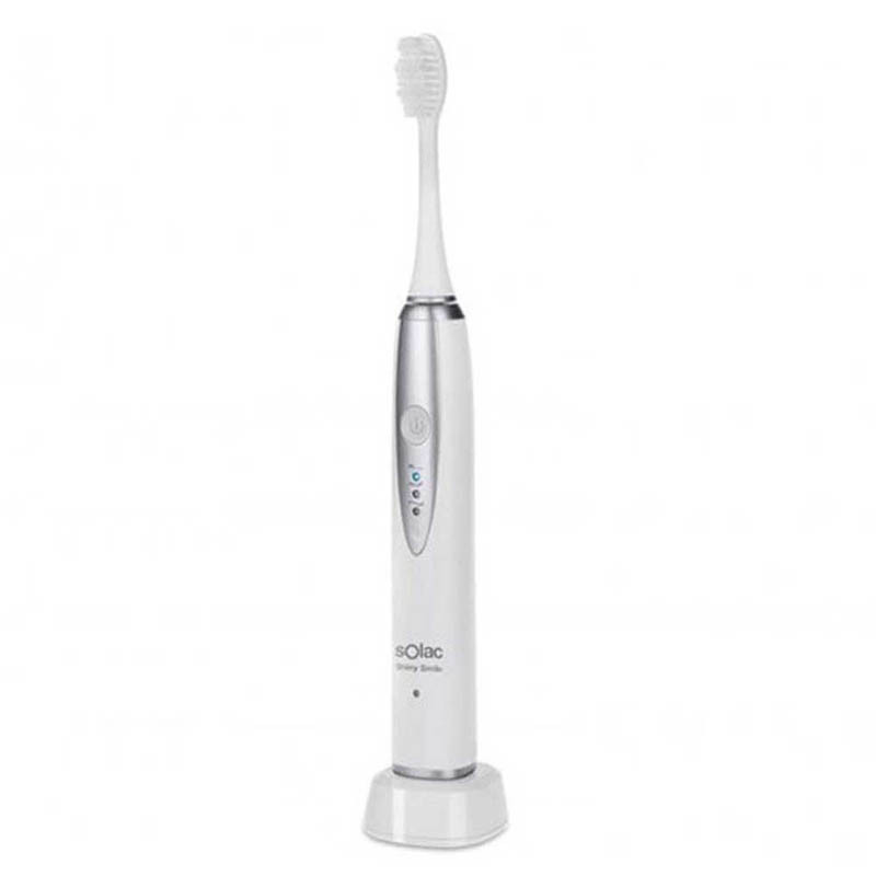 Brosse à dents électrique Shiny Smile Blanc/Gris - SOLAC - CD7901