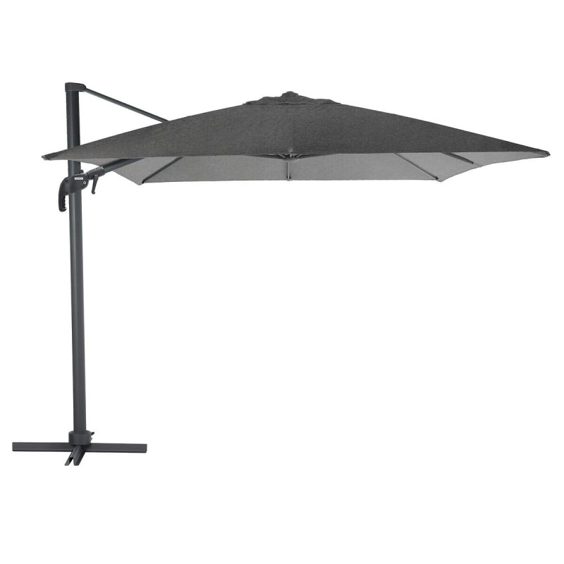 PARASOL CARRÉ ÉLÉA INCLINABLE OLEFINE GRIS ANTHRACITE