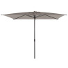 Parasol droit rectangulaire LOOMPA Taupe