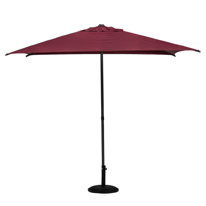 PARASOL DROIT CARRÉ SOYA COULEUR BORDEAUX