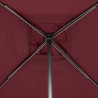 PARASOL DROIT CARRÉ SOYA COULEUR BORDEAUX