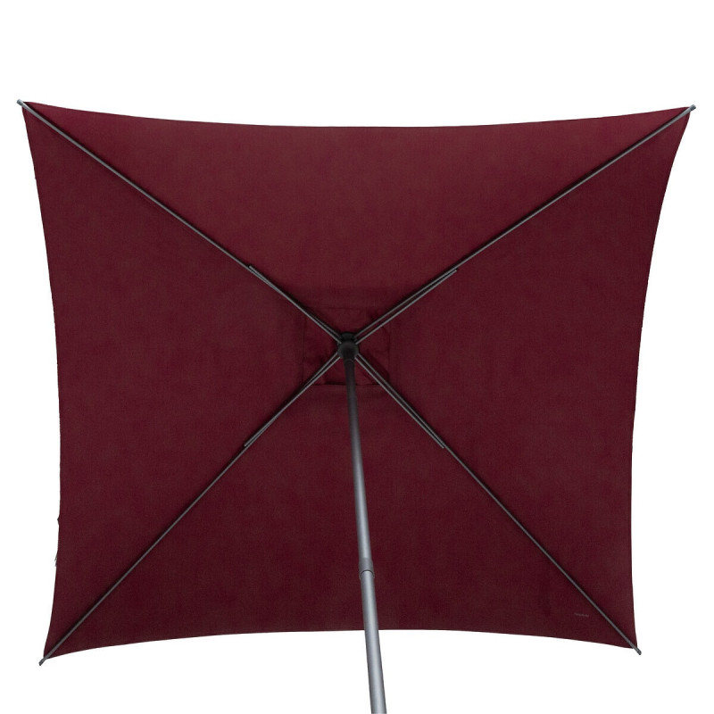 PARASOL DROIT CARRÉ SOYA COULEUR BORDEAUX